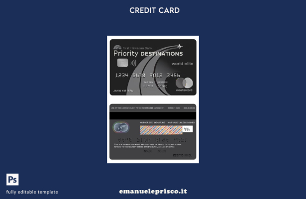 stile verificato Modello mastercard Hawaii Priority Destinations World Elite Cre